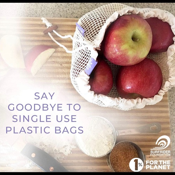 New Lotus Sustainables Premium 100% Organic Cotton Reusable Produce Bags - Picture 4 of 7